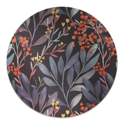 Produktbild von Rundmatte - Stuhlunterlage Bürostuhlunterlage - Rund Ø 100 cm - Bodenmatte - Fußmatte - Bild von Blumen
