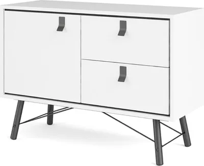 Produktbild von Rye Sideboard 1 Tür, 2 Schubladen mattweiss.