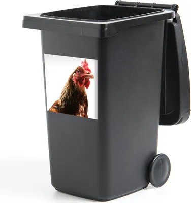 Produktbild von MuchoWow® Mülltonnenaufkleber Hahn - Bauernhoftiere - Federn 40x40 cm - Abfall-Aufkleber - Container - für Abfallcontainer