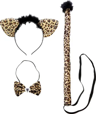 Image de LEOPARD Dress-up Set (oreilles, noeud papillon, queue)