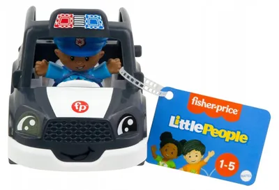 Produktbild von Fisher-Price Little People Police Car, 1 Jahr(e), Schwarz, Weiß, Kunststoff