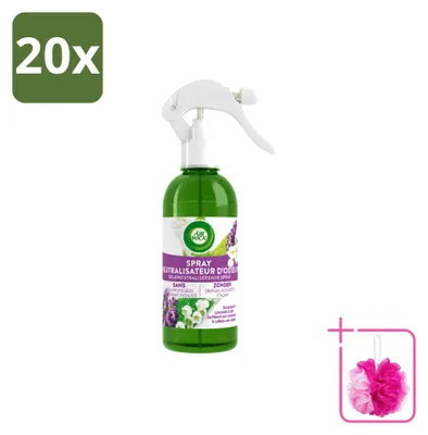 Productafbeelding van 20 x Air Wick Active Fresh luchtverfrisser spray, lavendel & lelie, 237 ml - voordeelverpakking - 20 stuks