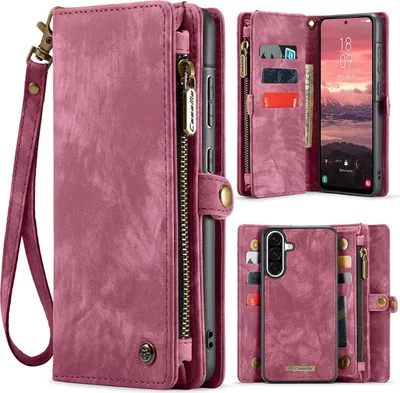 Produktbild von Samsung Galaxy A17 Hülle - CaseMe 008 2-in-1 Klapphülle & Back Cover mit Brieftasche - Pink
