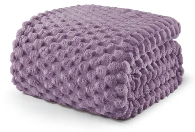 Produktbild von Weiche Decke 220 x 240 cm grau-lila