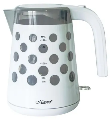 Obrázok produktu pre Feel Maestro MR045 white, 1,7 L, 2200 W, Biela, Plast, Nastaviteľný termostat, Indikátor úrovne vody
