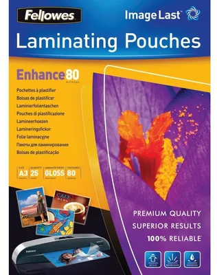 Produktbild von Fellowes 5396403, Transparent, Glänzend, A3, 0,08 mm, 430 mm, 1 mm