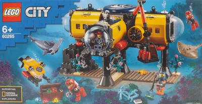 Zdjęcie produktu dla LEGO City Ocean Exploration Base Deep Sea Set, Zestaw do budowania, 6 lat(a), 497 szt., 955 g