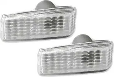 Produktbild von 2 Seitenblinker Mercedes W201 W202 S202 A124 S124 W124 weiß chrom Blinker