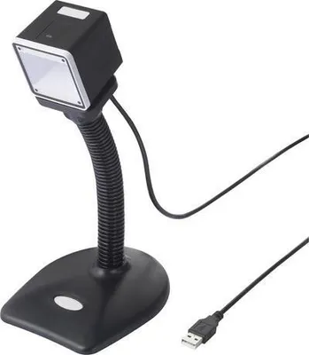 Immagine prodotto di Scanner di codici a barre 2D Renkforce RF-SBS-500 Wired 1D, 2D Imager nero Scanner da tavolo (fisso) USB-A (RF-4679568)
