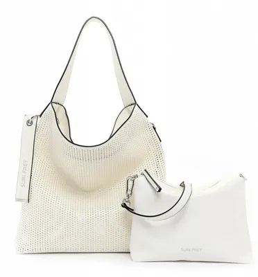 Image de SURI FREY sac à épaule sac à épaule bandoulière Black Label July Hobo Bag White blanc