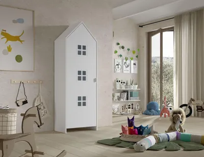 Schrank Casami Bruges 37 x 57,6 x 171,3 cm MDF Weiß
