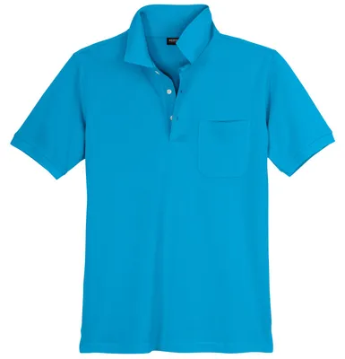 Produktbild von Redfield Basic Poloshirt Übergröße aquablau