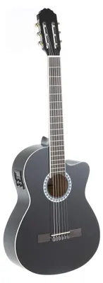 Immagine prodotto di Chitarra classica elettroacustica GEWA E-Akustik Basic - 4/4 - Corpo in tiglio - Pickup con equalizzatore a 4 bande e accordatore - Taglio alla waist - Colore nero