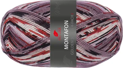 Produktbild von Pro Lana GOLDEN SOCKS Merino Extrafein MONTAFON 4-fach Sockenwolle 420 m Farbe 415-08 - viola
