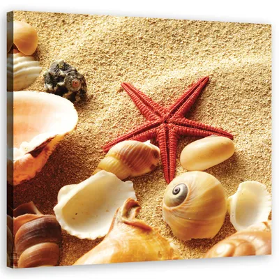 Produktbild von Leinwandbild landschaften - beige 60x60 cm Feeby beige wandbild bereit zum aufhängen