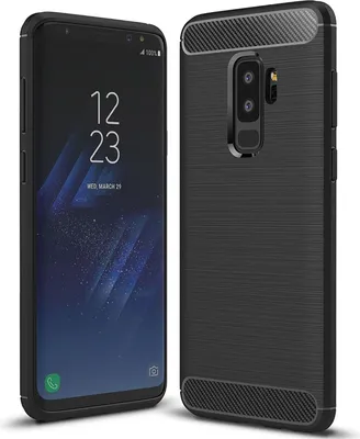 Image de Housse TPU pour Samsung Galaxy S9 Plus Housse de protection pour téléphone portable Aspect carbone Protection Case