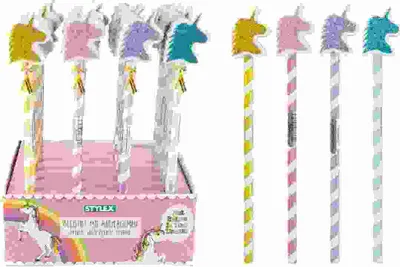Produktbild von Bleistift mit Radierer Einhorn STYLEX 42106
