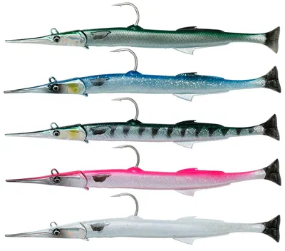 Produktbild von Savage Gear Salt 3D Needle Fish Pulse Tail - Gummifisch, Farbe:Barracuda, Länge / Gewicht:18cm / 26g