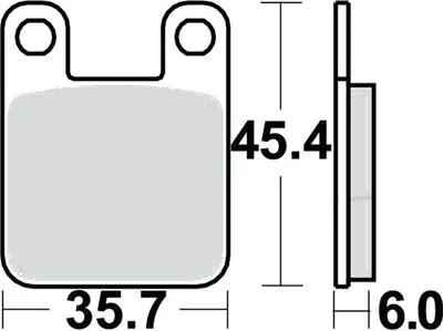 Image de Plaquettes de frein arrière pour Yamaha TZR 50, année de fabrication 2003-2016 - Plaquettes de frein TRW - Neuf