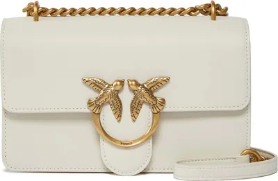 Produktbild von PINKO Umhängetasche Love One Mini DC White - Antique Gold creme