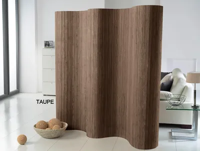 Immagine prodotto di Moderno paravento bifacciale TAUPE divisorio flessibile Altezza 185 cm m