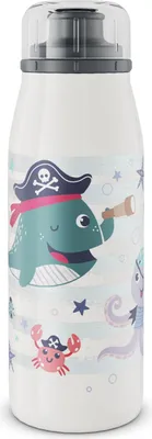 Produktbild von Isolier-Trinkflasche KIDS ISO BOTTLE 0,35 l brave pirates – Edelstahl Thermoflasche, 12 h heiß & 24 h kalt, auslaufsicher,  Germany