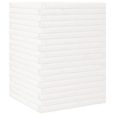 Obrázek produktu pro vidaXL květináč bílý 50x50x68,5 cm borovicový masiv