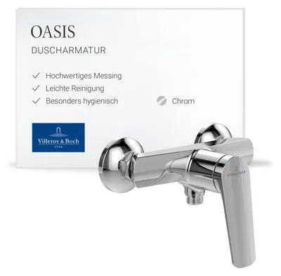 Produktbild von Villeroy & Boch Oasis Duscharmatur, Aufputz Montage – Chrom