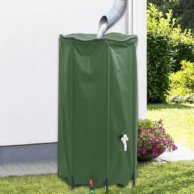 Image de Réservoir d'eau pliable de 380 litres en plastique, avec robinet pliable