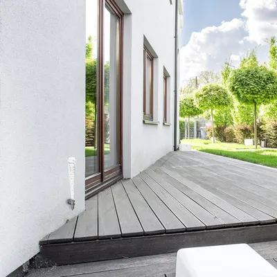 Zdjęcie produktu dla Zestaw 2 deszczomierzy - Pluwiometr do ogrodu lub na balkon - 35 mm/m² - drewno plastikowe naturalne/przezroczyste