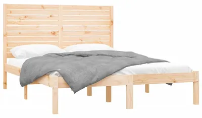 Image de vidaXL Lit en bois massif 160x200 cm