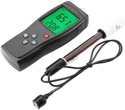 Productafbeelding van Digitale pH-meter - pH-meter voor water - pH-meter voor zwembaden - pH-meter voor bodem - Meetbereik pH-waarde: 0,00 tot 14,00 - pH-meter
