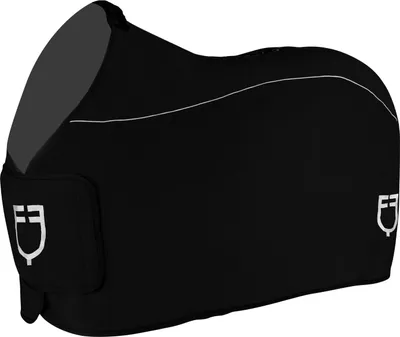 Produktbild von Equestro Abschwitzdecke Fleece mit Frontverschluss Schwarz 145 cm