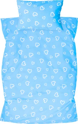 Produktbild von Amilian Kinderbettwäsche 2-teilig – 100×135 & 40×60 cm – 100 % Baumwolle, Hotelverschluss – für Babybett, Kleinkinderbett & Gitterbett