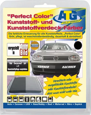 Produktbild von 'Perfect Color' Kunststoff- und Kunststoffverdeck - Färber schwarz mit Pflegewirkung