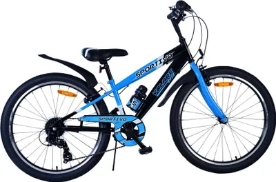 Produktbild von Volare Sportivo Kinderfahrrad - Jungen - 24 Zoll - 7 Gang - Schwarz Blau