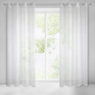 Produktbild von Gardine AMIRA weiß 140x250 cm Ösen