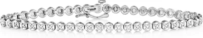 Produktbild von 9 Karat (375) Weißgold Damen - Diamant Tennis Armband Brillant-Schliff 0.25 Karat H - PK - 19cm; TRS24799KW
