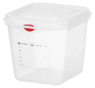 Produktbild von GN 1/6 Behälter,Polypropylen,GN 1/6,2,6L,Transparent,176x162x(H)150mm,Rechteckig