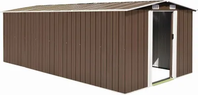 Produktbild von Gerätehaus 257x489x181 cm Metall Braun