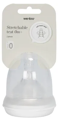 Produktbild von We-Too Flaschensauger – Stufe 0 – 2 Stück