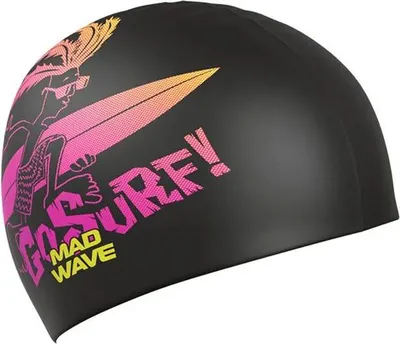 Image de Madwave Surfer Bonnet de natation junior Rose Rose One Size