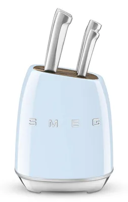 Zdjęcie produktu dla Smeg KBSF02PB, Blok do noży z otworami, Stal nierdzewna, Stal nierdzewna, Niebieski, Chiny, 2,4 kg