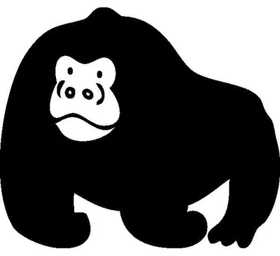 Obrázok produktu pre Nálepky na tabuľu – stierateľné, samolepiace nálepky na stenu – GORILLA – 75 x 90 cm