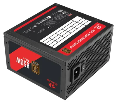 Produktbild von REDRAGON GC-PS030, 850 W, Aktiv, 80 PLUS Bronze, Schwarz, 12 cm, 1 Lüfter