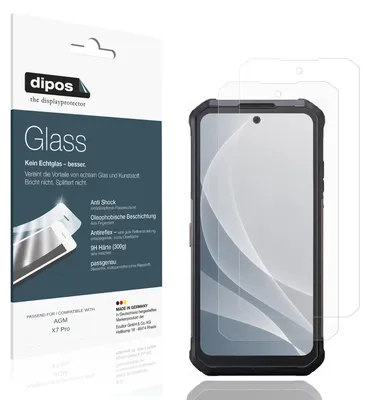 Image de 2x Protection écran pour AGM X7 Pro mat Verre souple Film Protecteur 9H dipos