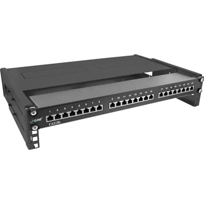 Obrázok produktu pre InLine 19102B, Nástenný regál, 2U, 4,07 kg, Čierna