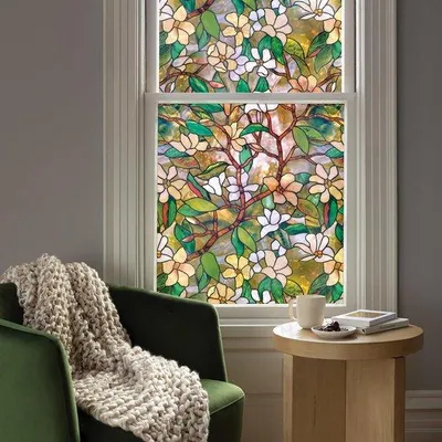 Obrázek produktu pro Fólie na sklo, průsvitná, ne zcela průhledná, 45 × 100 cm, barva magnólie