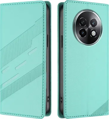 Immagine prodotto di Custodia per Realme 13+, custodia a portafoglio in Finto cuoio con slot per carte e funzione stand Türkis