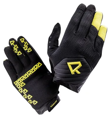 Produktbild von Radvik - Herren Logo - Reithandschuhe "Cutfull" IG824 (M) (Schwarz/Schwefelquelle)
